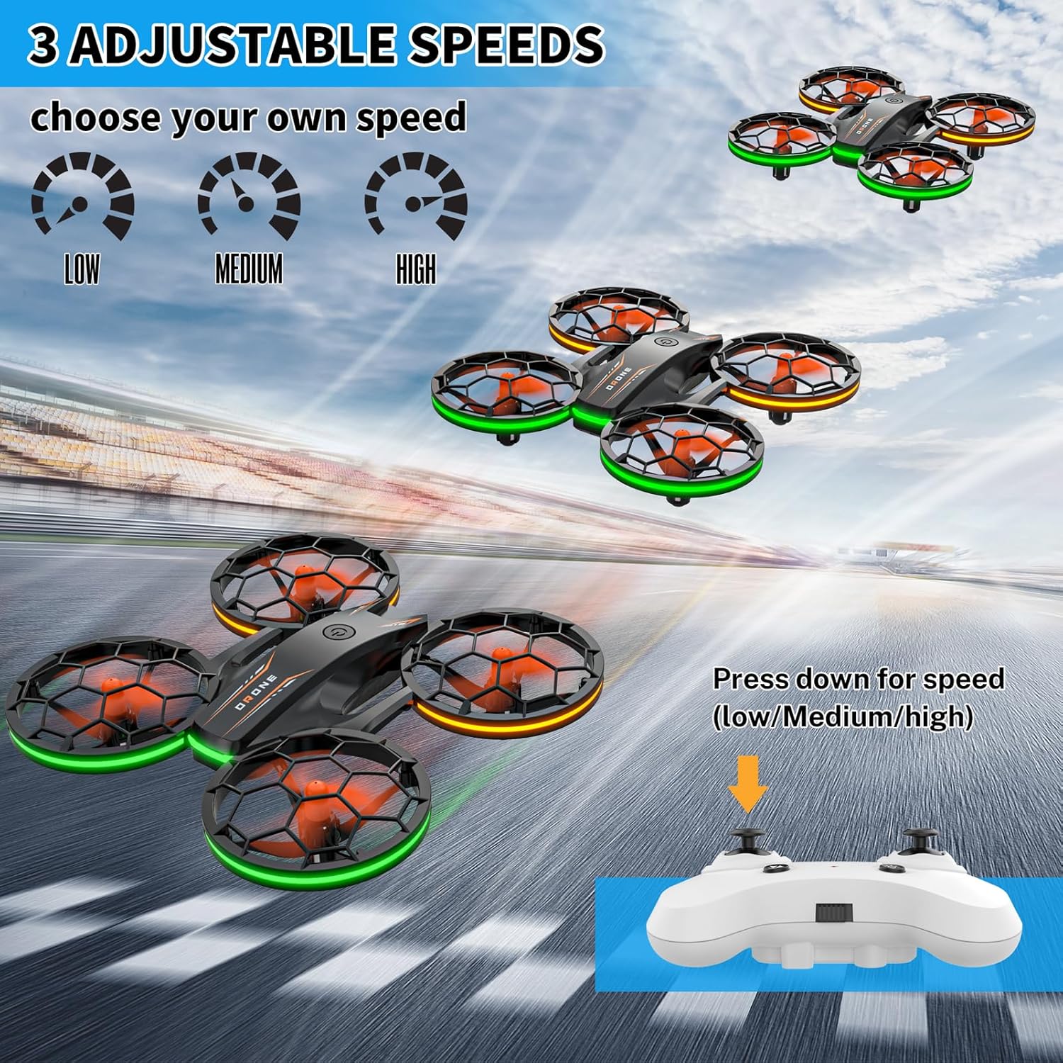 Thumbnail 3 de Drone Enfant 3 batteries RC 27 minutes
