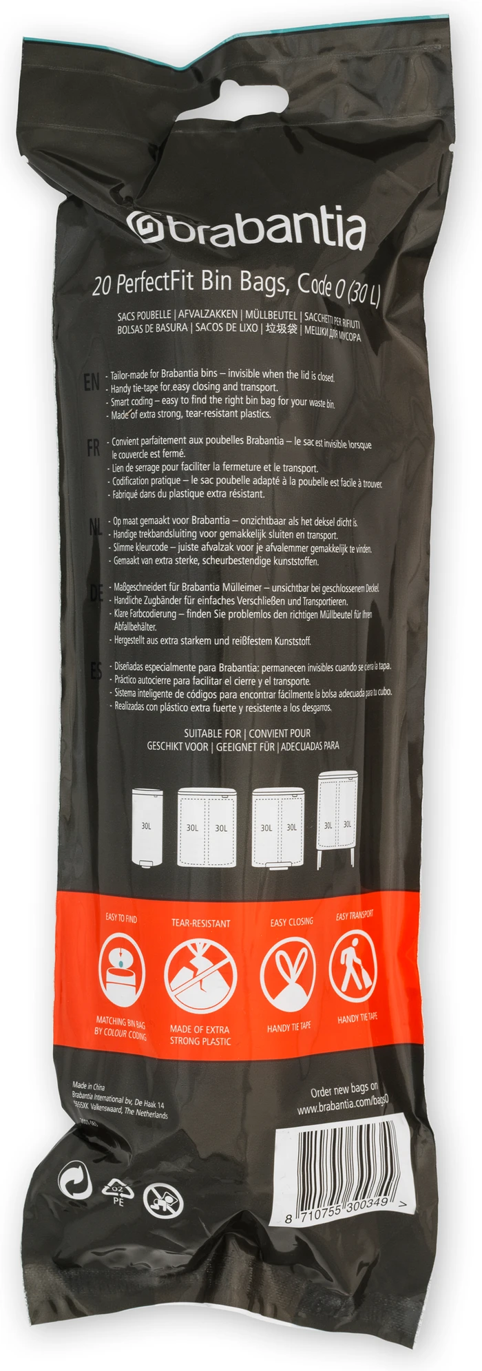Thumbnail 22 de Brabantia Bo Touch Bin 2 x 30 Liter Mineralbeton-Grau