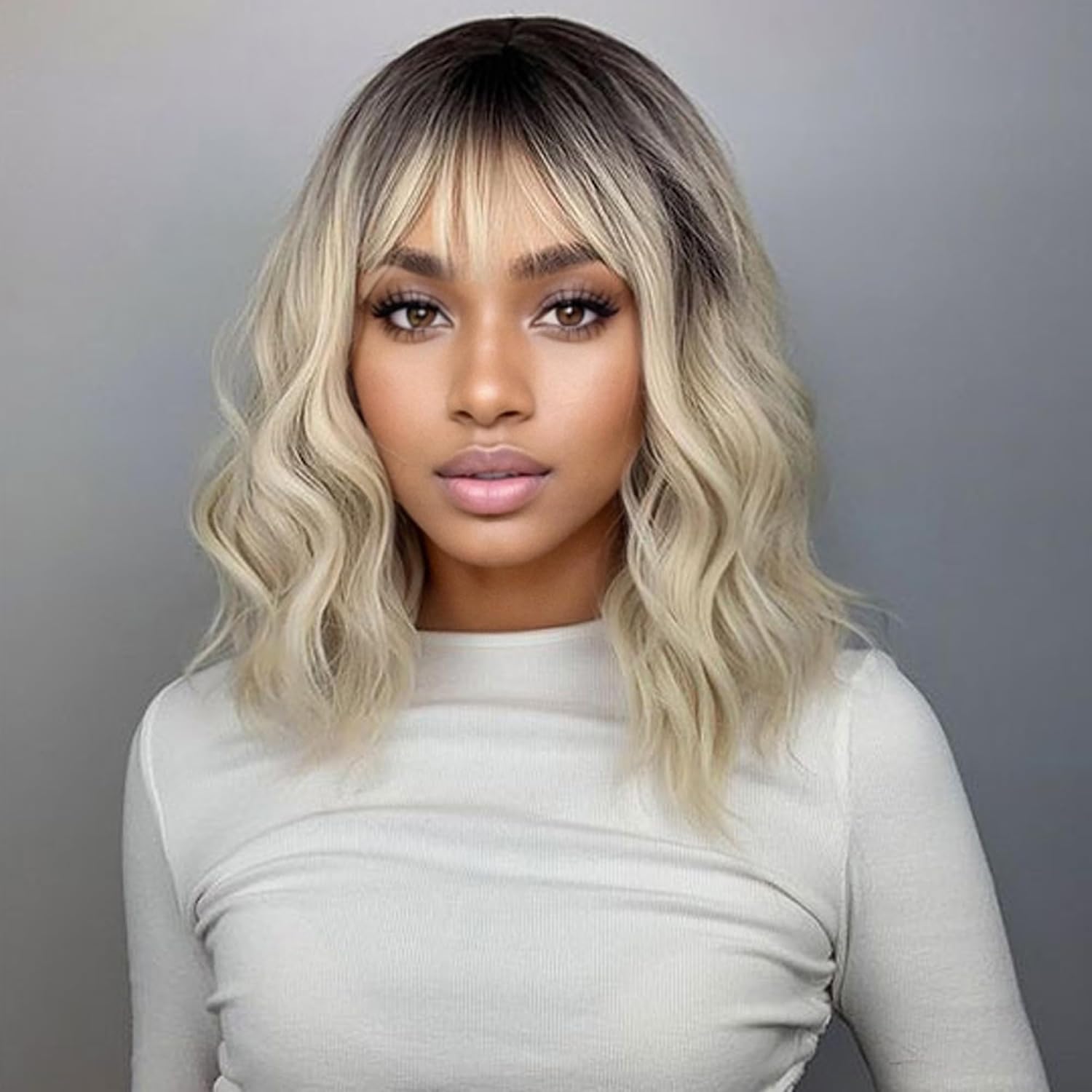 Detalle de VCKOVCKO Synthetic Bob Wig, 12-inch