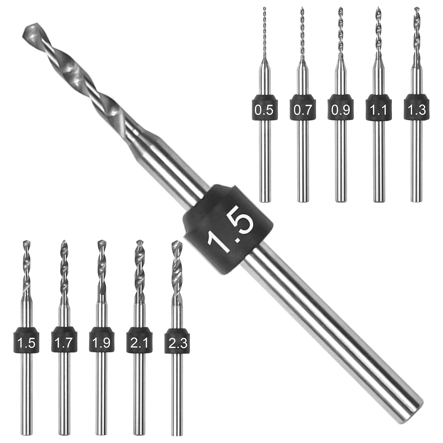 Set punte per trapano PCB 0,5-2,3 mm