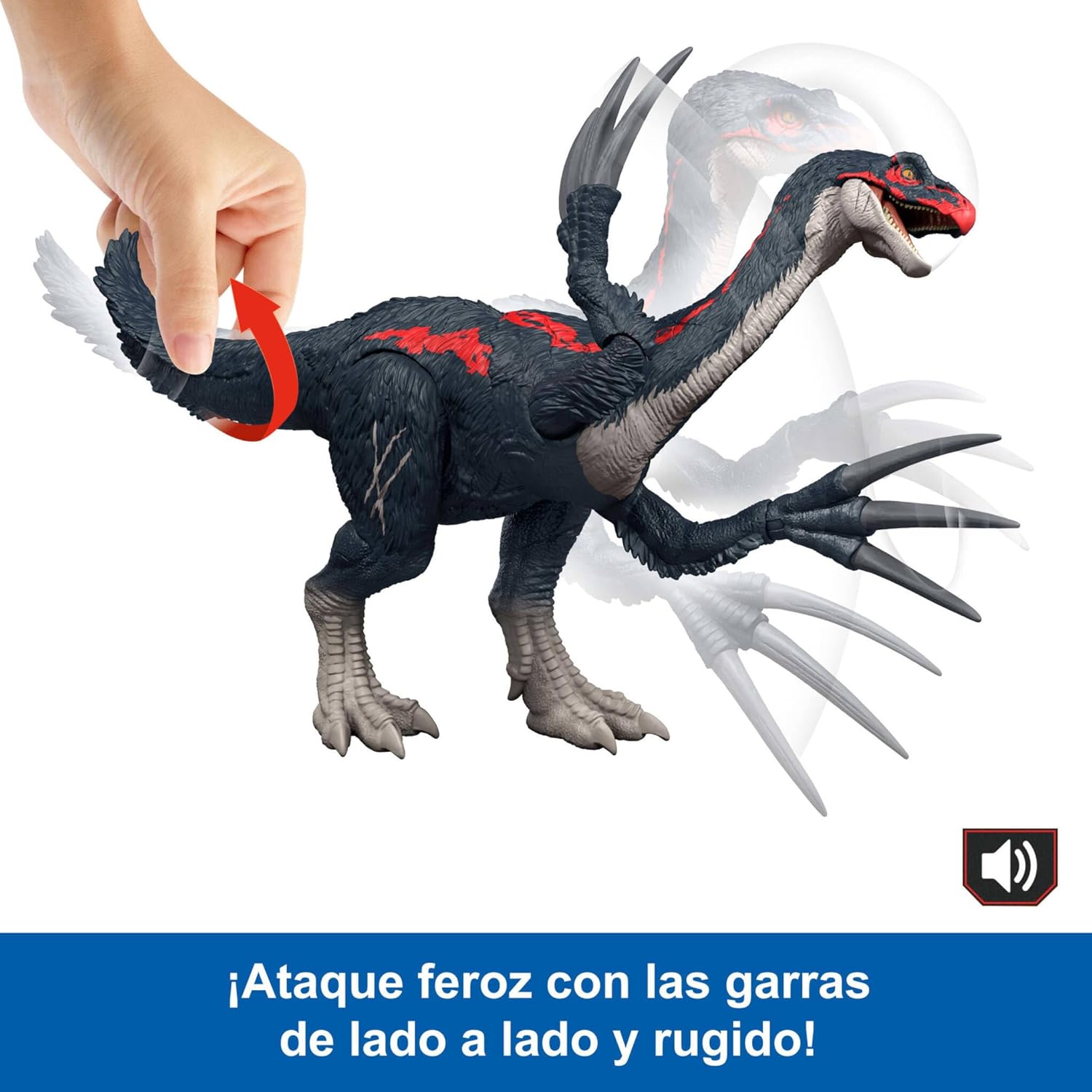 Thumbnail 3 de Mattel Jurassic World Tericinosaurio Song (sonido y ataque)🦖