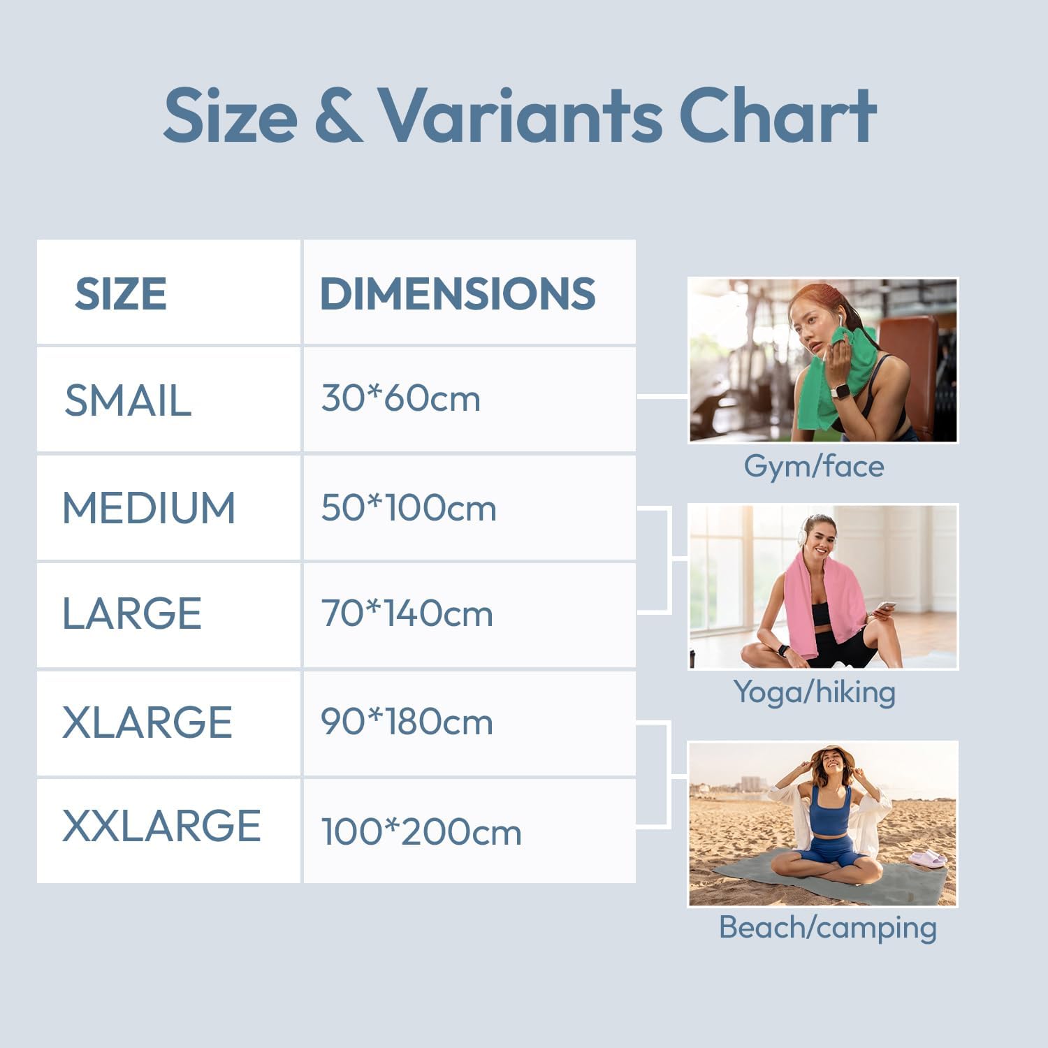 Thumbnail 6 de Azark Microfibre Towel quick dry XXL