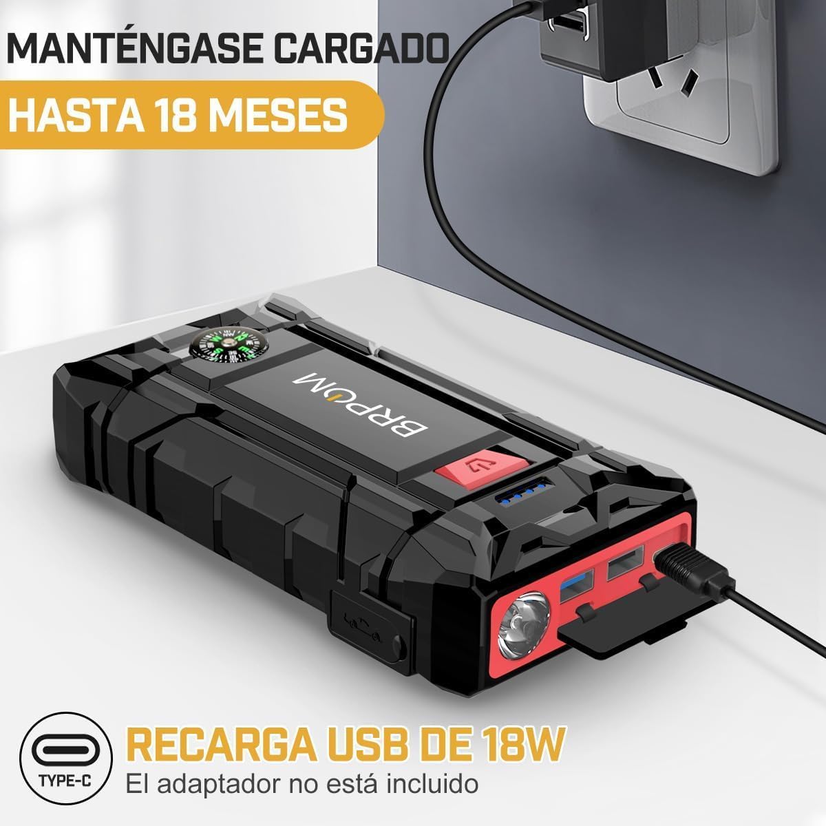 Thumbnail 3 de BRPOM Arrancador 7000A 21800mAh 12V