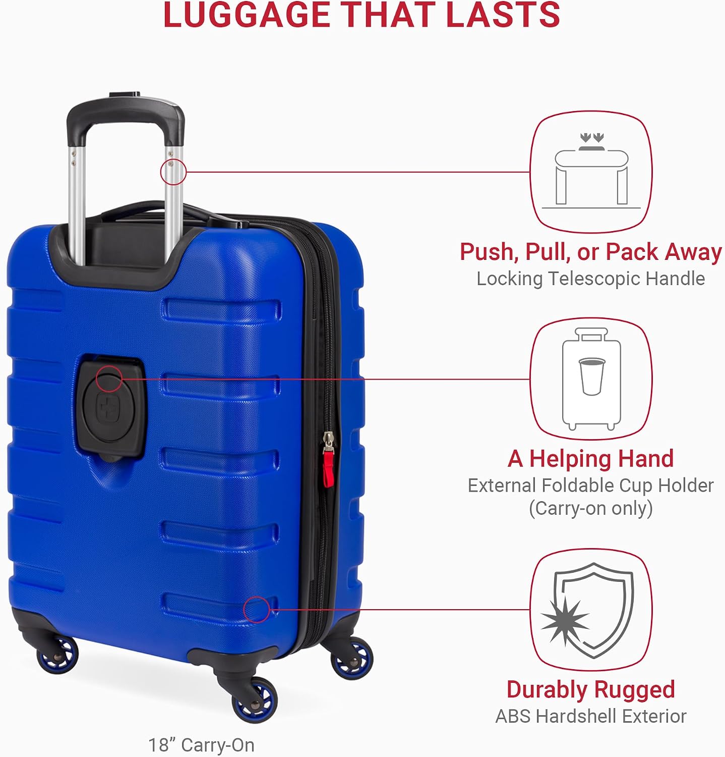 Thumbnail 1 de SwissGear 7366 3-Piece Hardside Luggage Set 27"