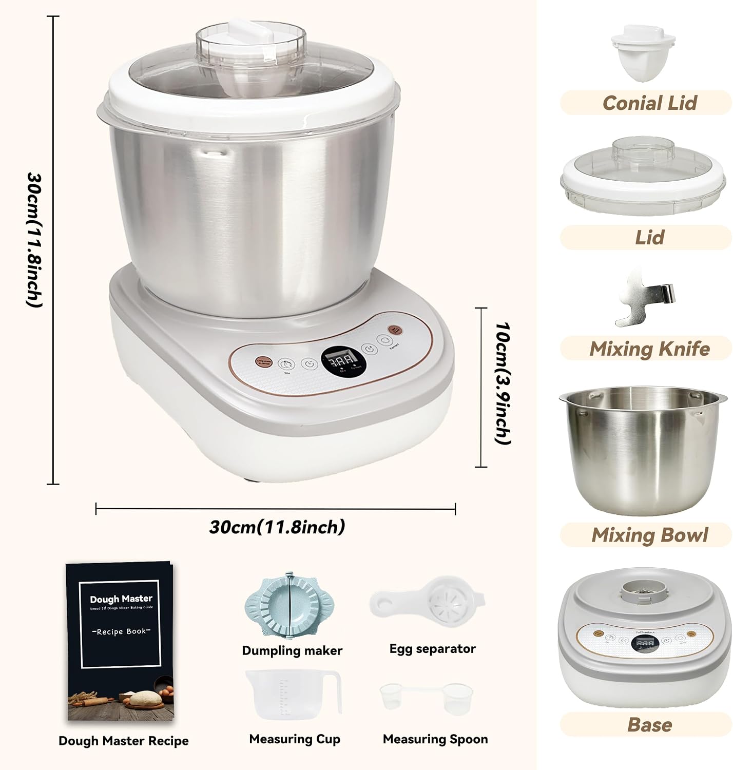 Thumbnail 6 de Dough Mixer with Fermentation Function, 5Qt Bowl