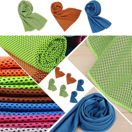 Detalle de Healeved Kühlhandtuch 6er Set – Kühltuch für Fitness & Outdoor