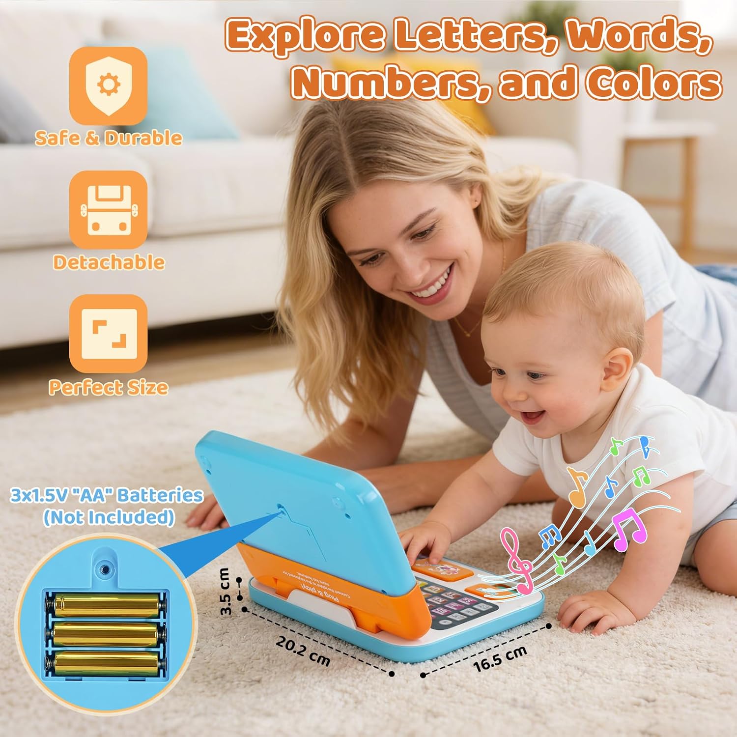 Detalle de Dreamon Kids Laptop 2-in-1 Toy Laptop: A Practical Early-Learning Computer
