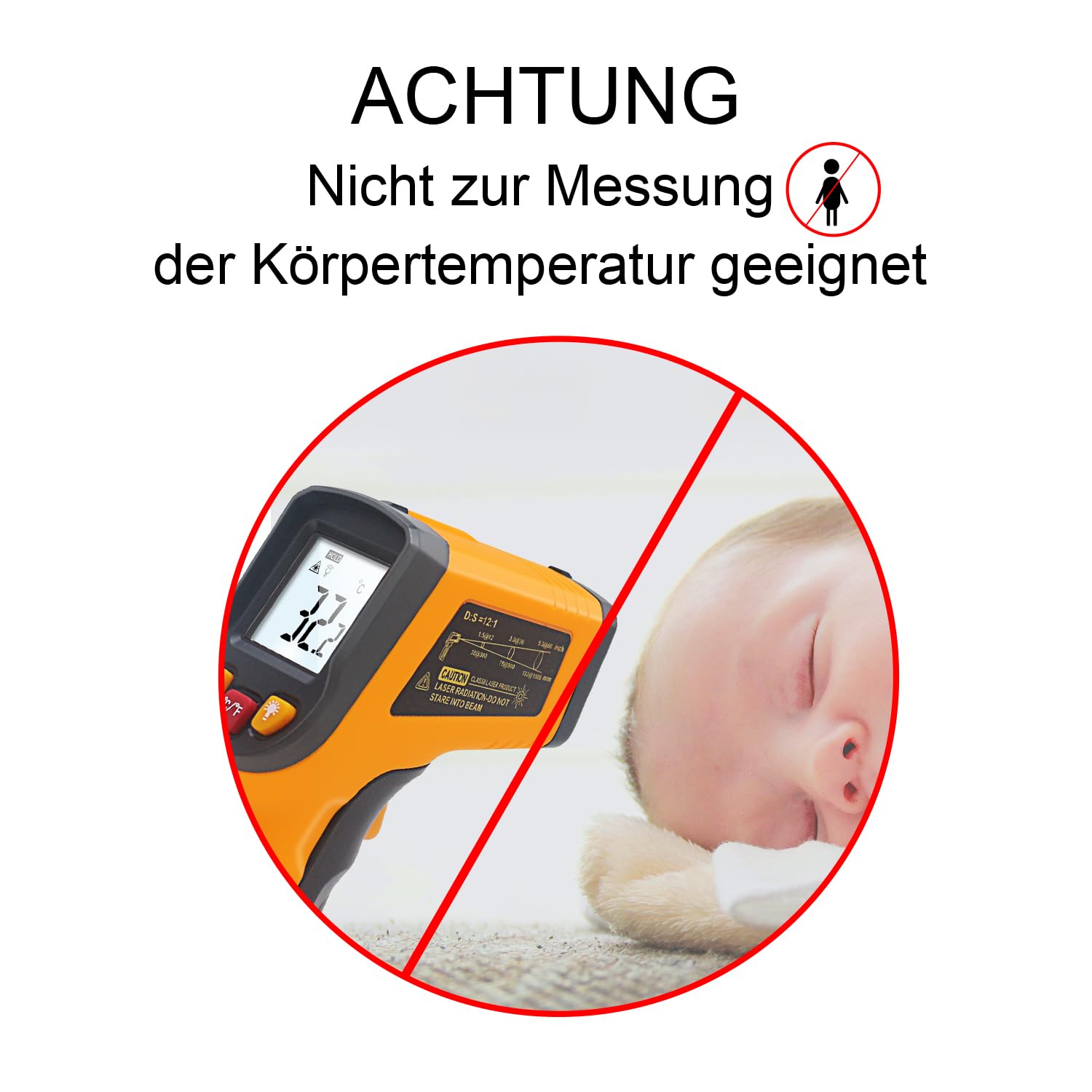 Thumbnail 5 de KETOTEK Infrarot Thermometer 400°C