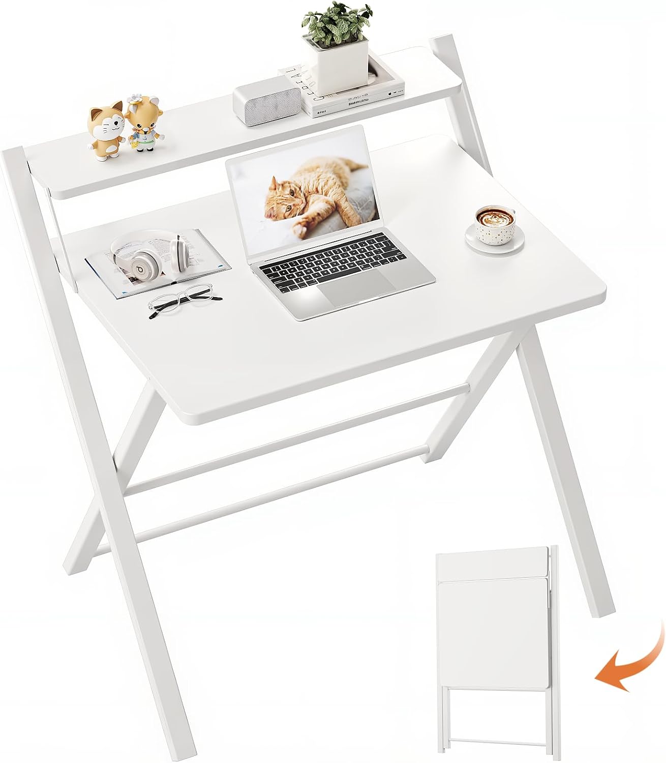 Detalle de GreenForest Folding Desk No Assembly Required