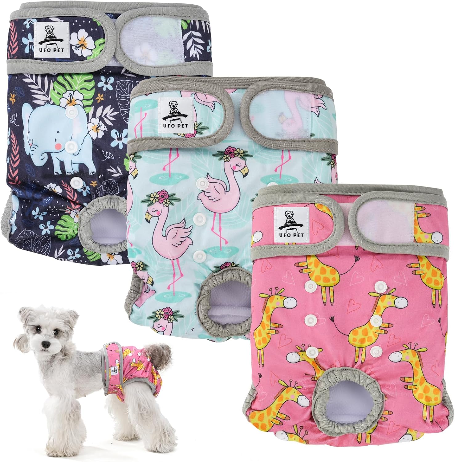 Detalle de UFO PET Dog Period Heat Pants for Season Incontinence – X Large (3 Pack)