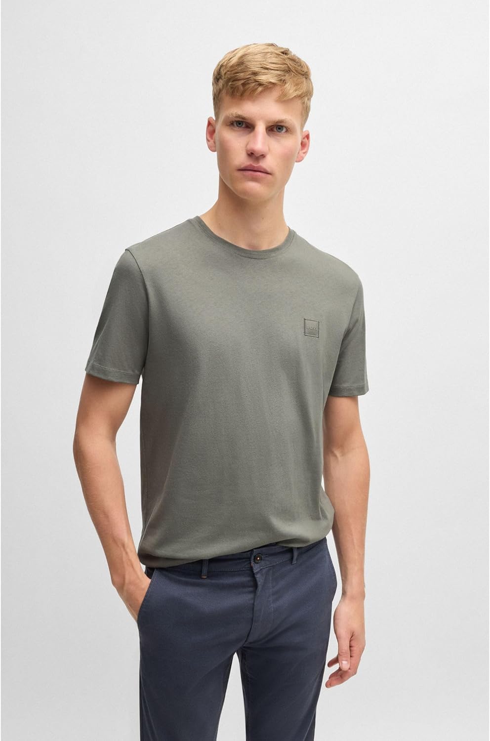 Thumbnail 6 de BOSS Herren Tales Relaxed-Fit T-Shirt aus Baumwoll-Jersey mit Logo-Aufnäher