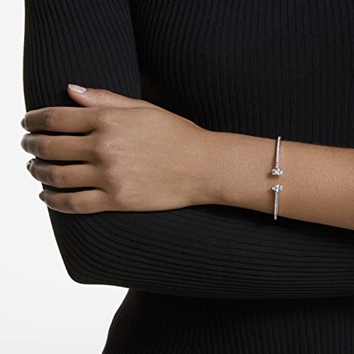 Thumbnail 4 de Swarovski Bracciale rigido Mesmera Attract, Bianco – pavé scintillante e pietra a goccia
