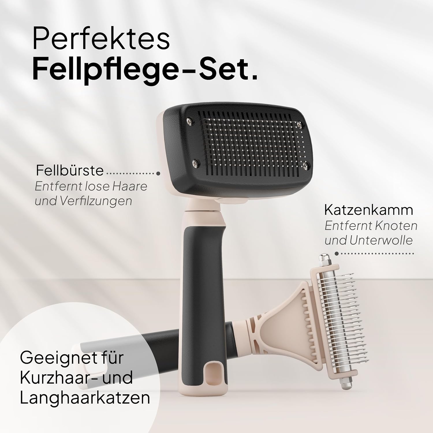 Detalle 2 de Pretty Paw Profi Katzenbürste Set 95% 🐾