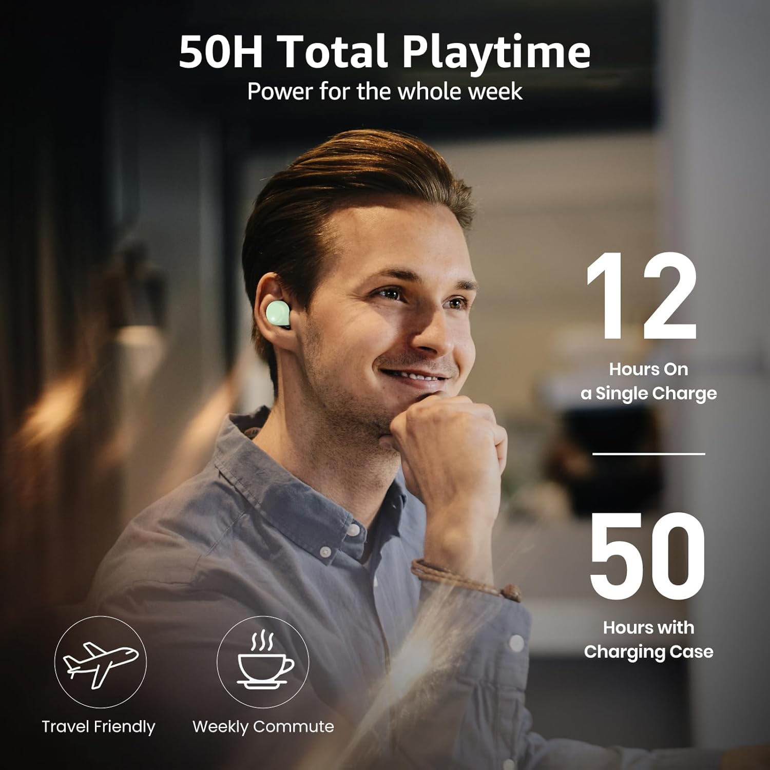 Detalle de TOZO T6 Wireless Earbuds review: solid battery life, Bluetooth 5.3, and app-controlled EQ
