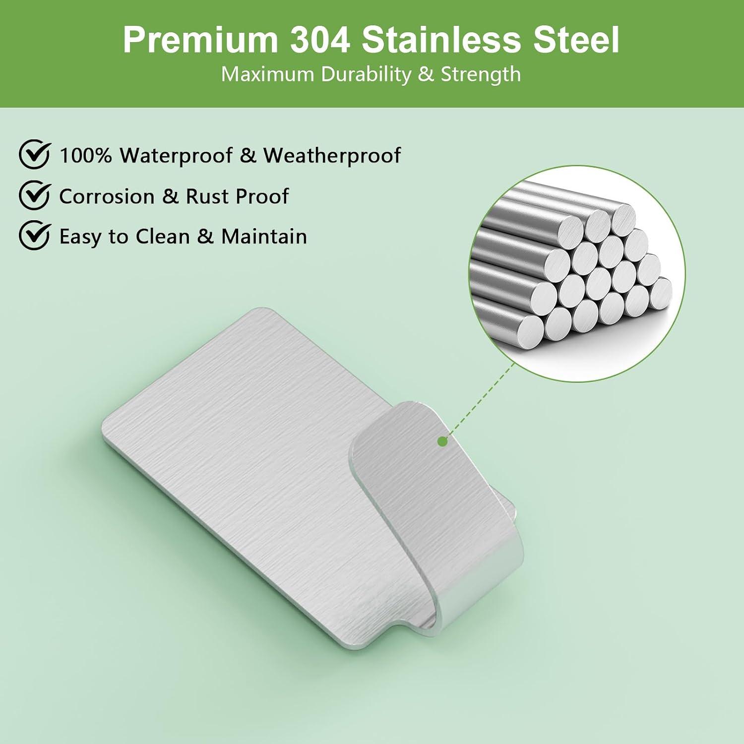Thumbnail 6 de AOMEES 12PCS Self Adhesive Towel Hooks 6.8 kg