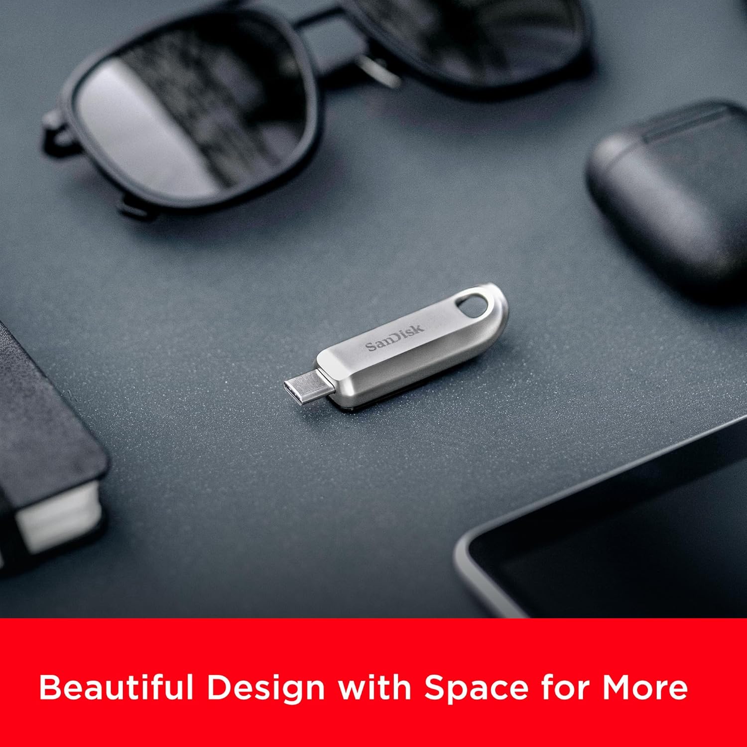 Thumbnail 3 de SanDisk Ultra Luxe USB Type-C Flash Drive 256GB (USB 3.2 Gen 1) – up to 400MB/s read speeds, metal retractable design