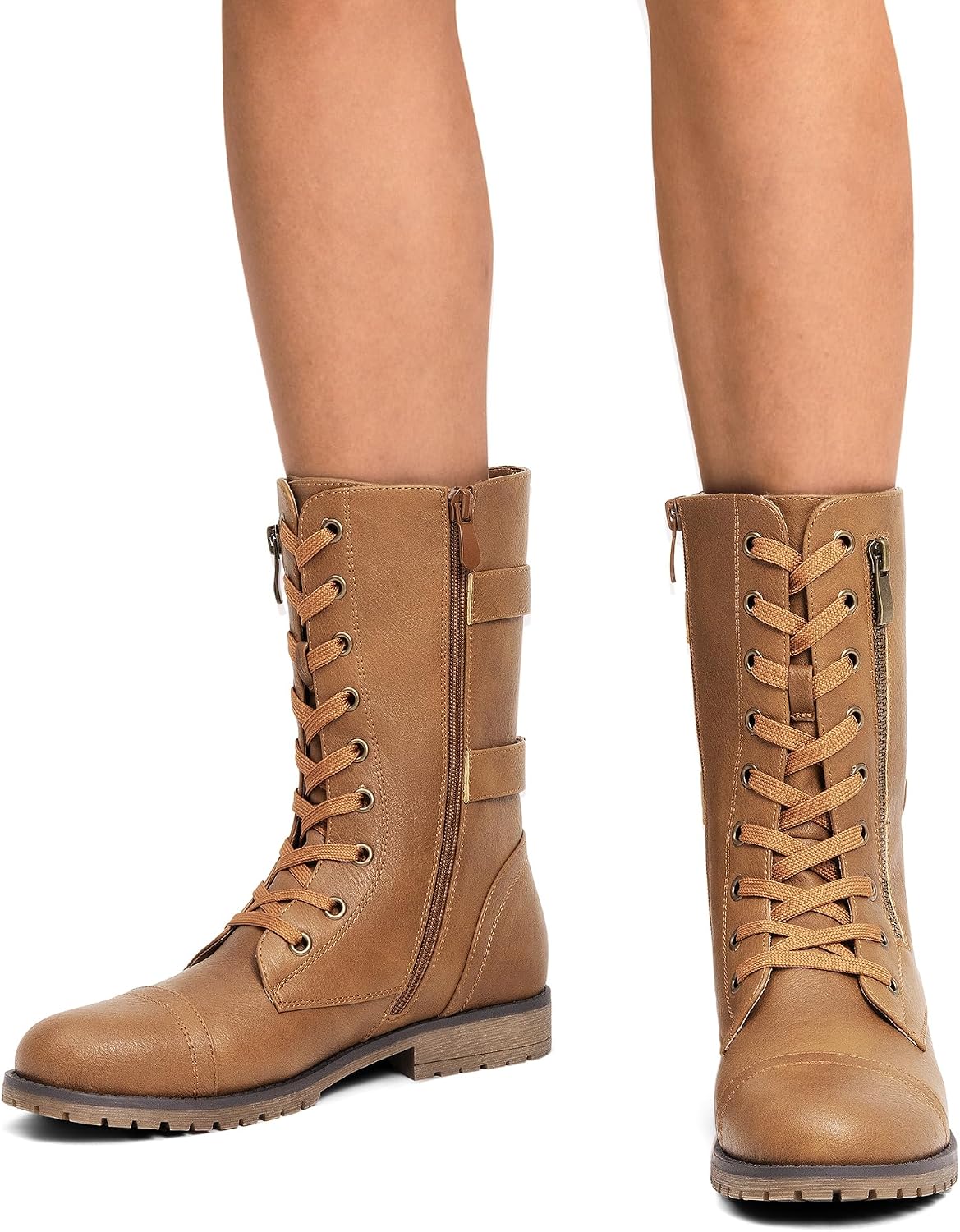 Thumbnail 6 de DREAM PAIRS Mid-Calf Combat Boots