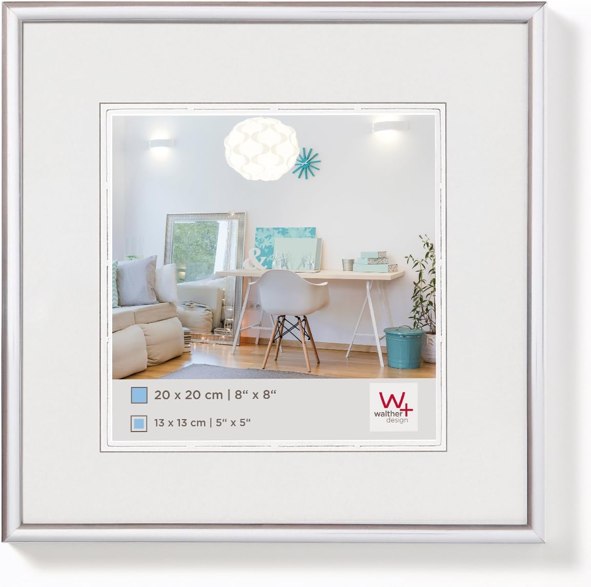 Thumbnail 6 de Cadre photo Walther Design New Lifestyle 50 x 70 cm, cadre en plastique blanc avec verre d’art