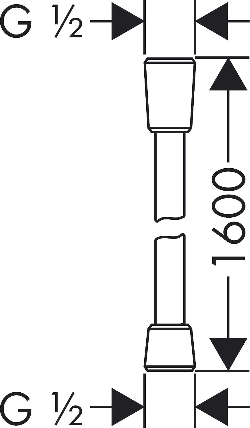 Thumbnail 6 de Hansgrohe Isiflex — Flexible de douche universel 1,60 m