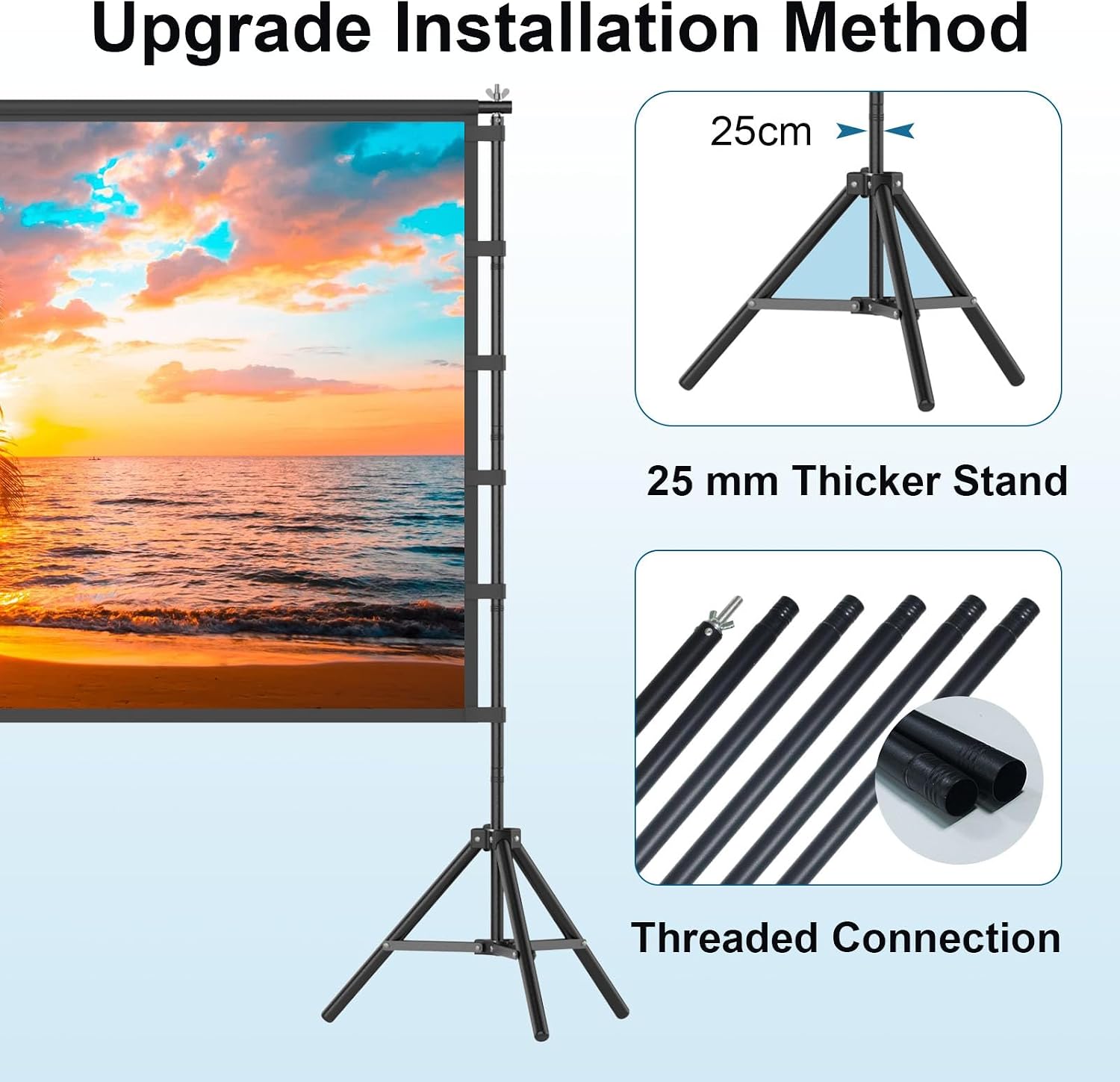 Detalle de TOWOND 120 Inch Projector Screen 120