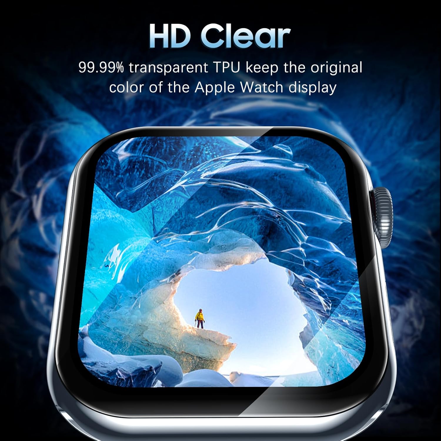 Detalle 2 de UniqueMe 6 Pack 40mm Apple Watch Screen Protectors – TPU, Ultra-Thin, Self-Healing & Case-Friendly