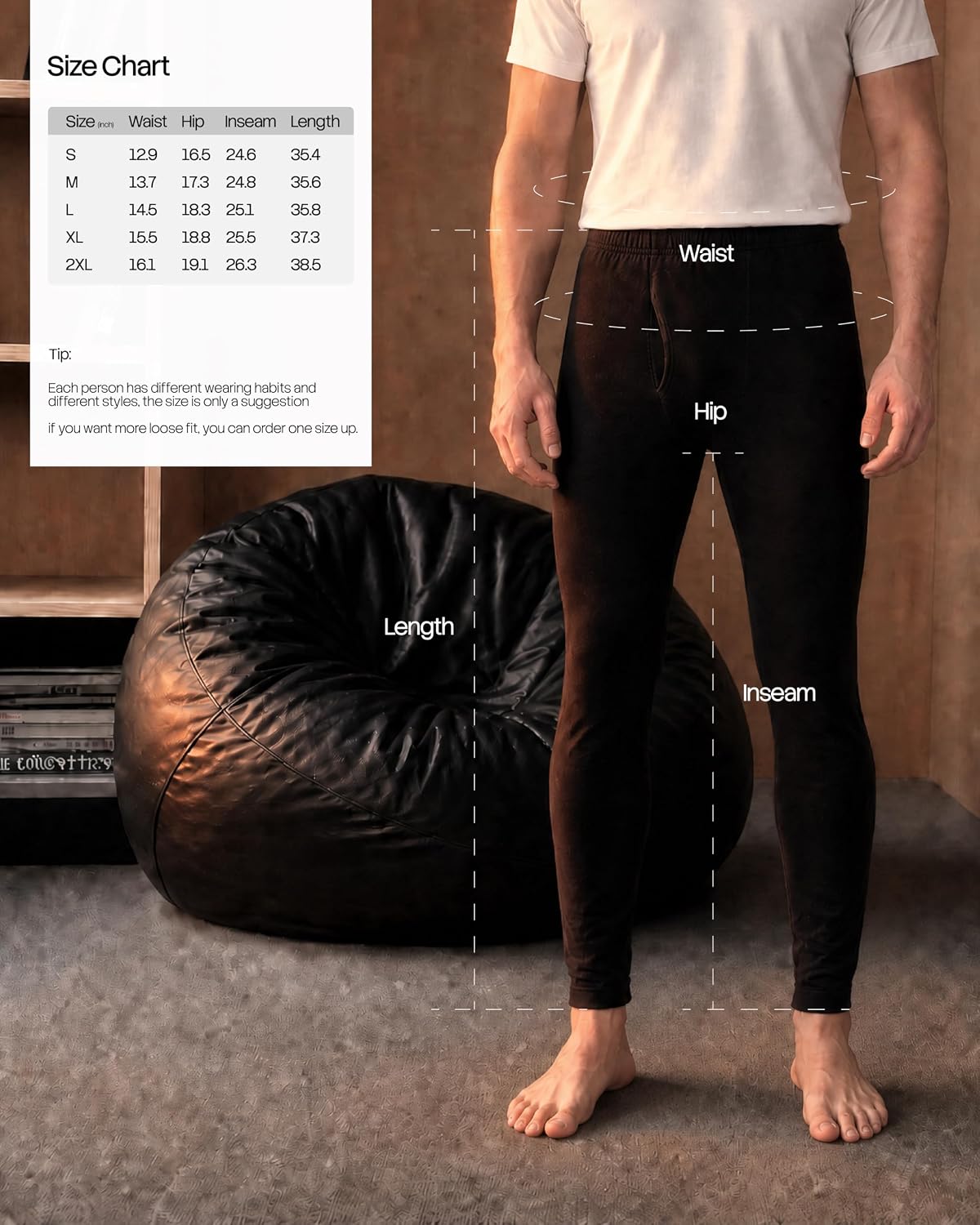 Thumbnail 5 de Men’s Thermal Underwear, Fleece-Lined