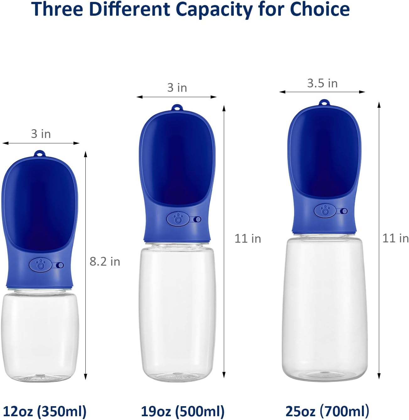 Detalle 2 de WePet Tragbare Hunde-Wasserflasche 350 ml