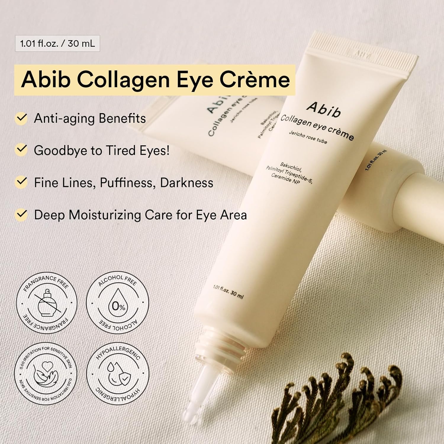 Thumbnail 2 de Abib Crema Contorno Occhi al Collagene Jericho Rose: sollievo per occhiaie e borse
