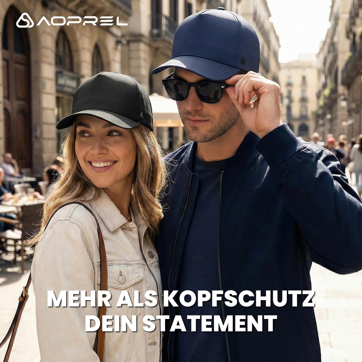 Thumbnail 6 de AOPREL Basecap Unisex – Wasserabweisend, atmungsaktiv & schnelltrocknend (5-Panel) – S-M / M-L