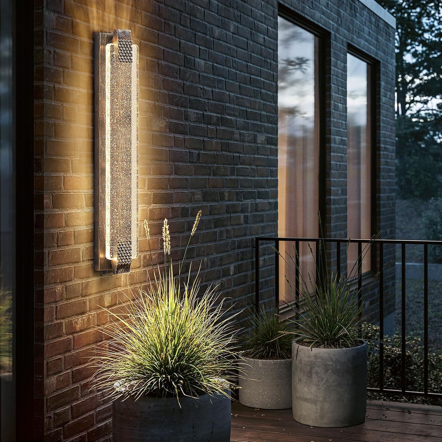 Detalle de Camuucci Outdoor Wall Light 31.1-Inch