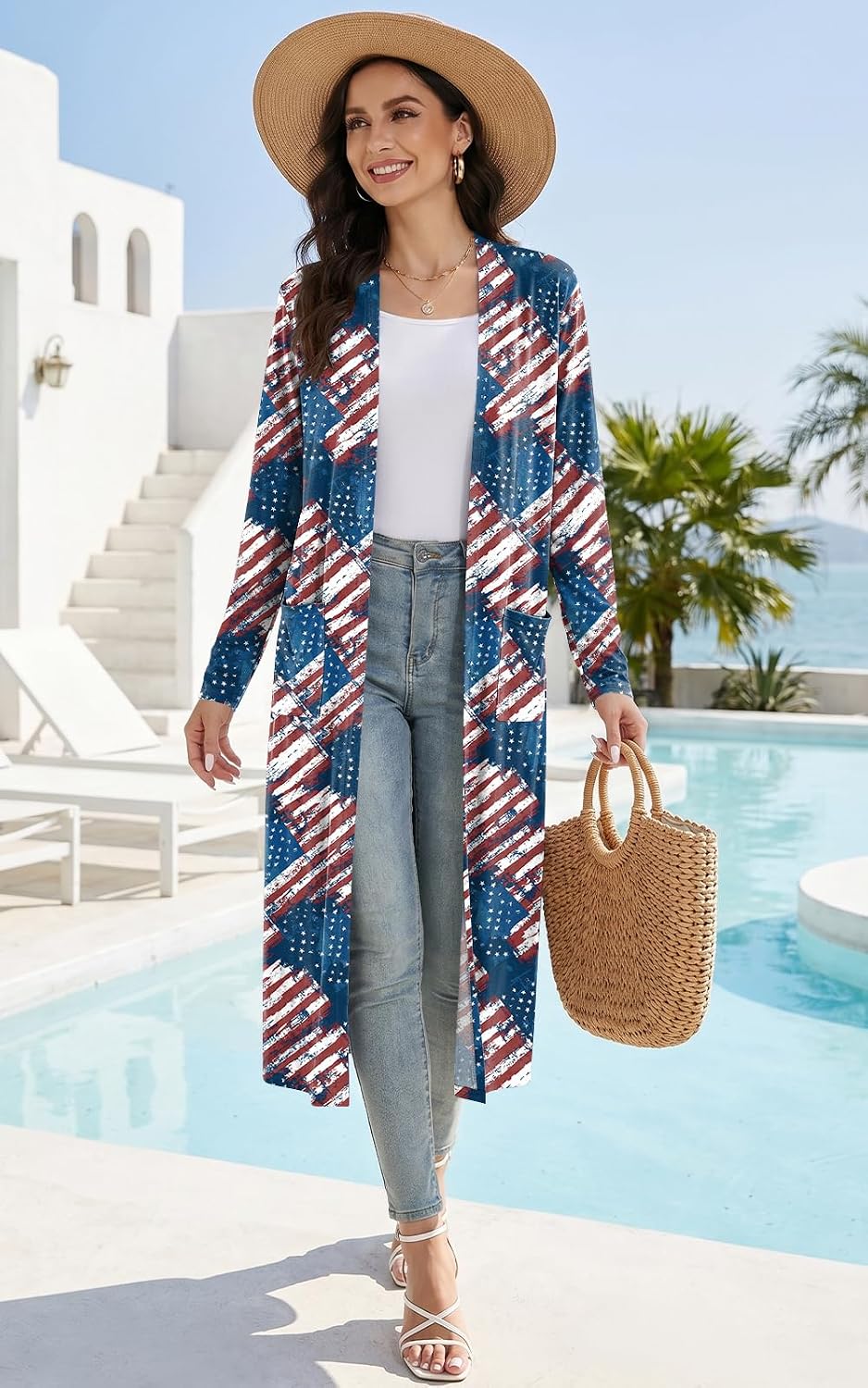 Detalle de AYIFU Women's Maxi Cardigan