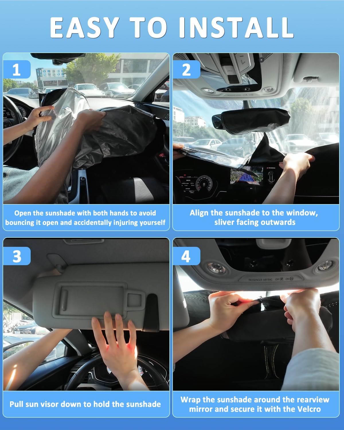 Thumbnail 5 de Honda Civic Windshield Sun Shade 2016–2021