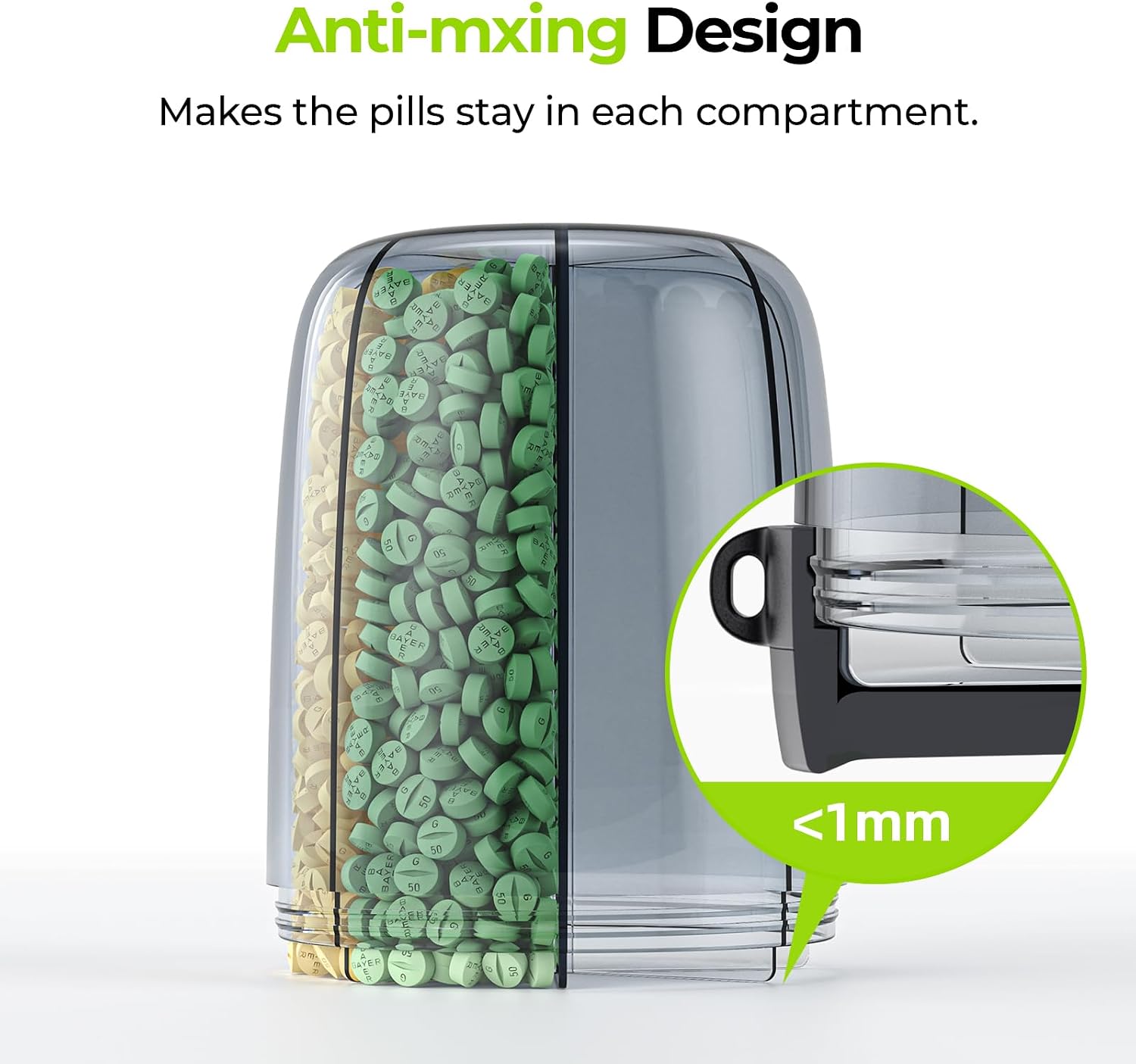 Detalle 2 de AUVON Pill Dispenser 1-month organiser
