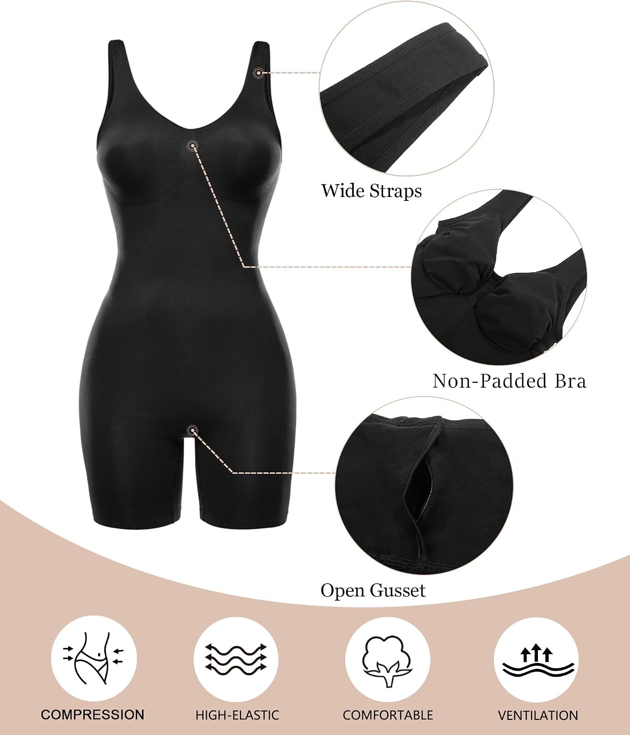 Detalle 2 de SHAPERX Gaine Ventre Plat Body Sculptant Femme