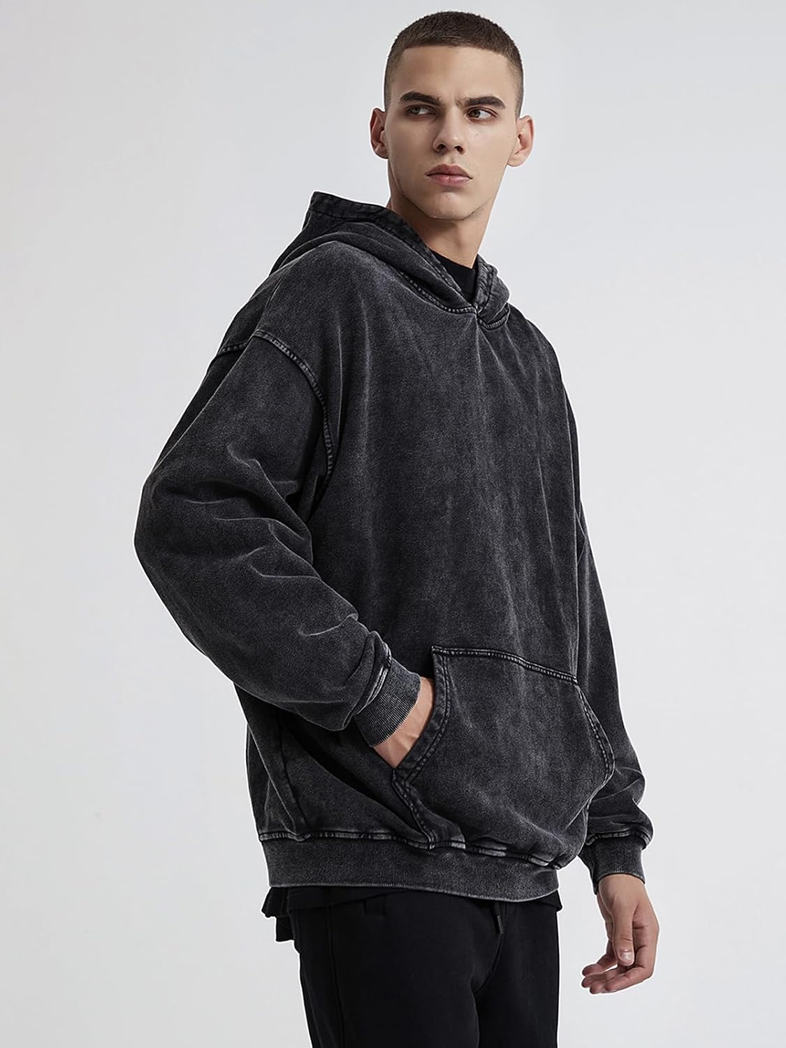 Thumbnail 4 de KEEPSHOWING Oversized Vintage Hoodie for Men