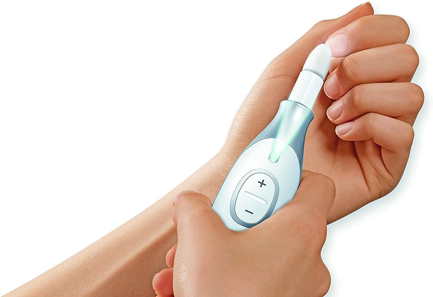 Detalle de Beurer MP 42 Ponceuse pour ongles – kit mani/pédi avec 7 embouts en saphir et feutre