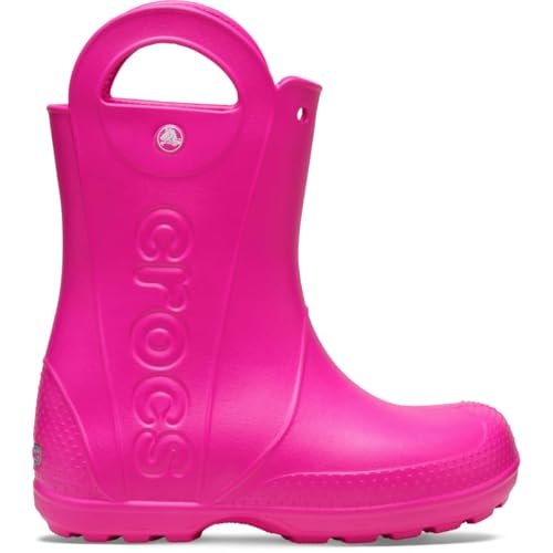 Detalle de Crocs Handle It Rain Stivale Rosa Intenso per Bimbi Piccoli EU 27-28 – Comfort e Versatilità