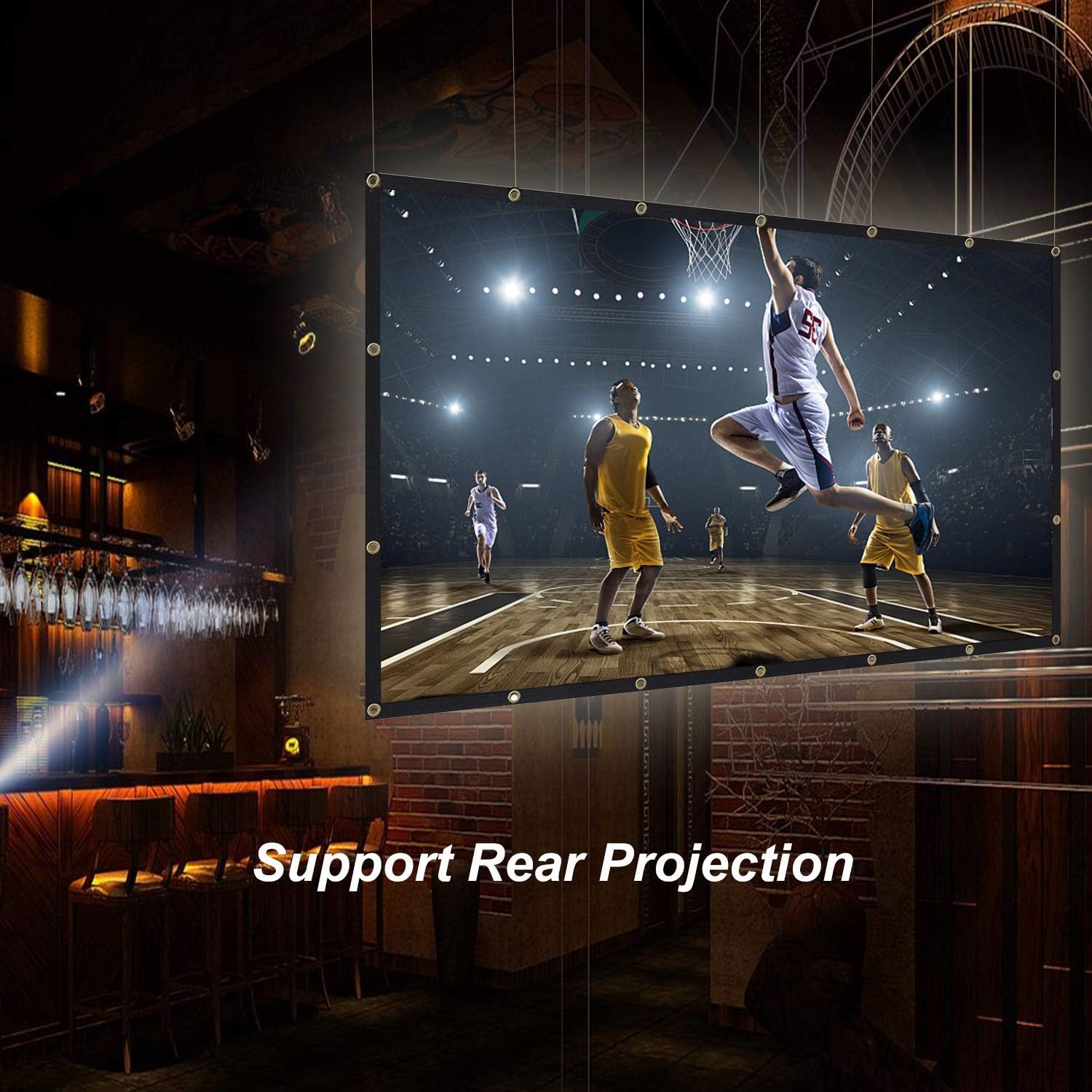 Thumbnail 6 de TOWOND Projector Screen 150 inch 16:9