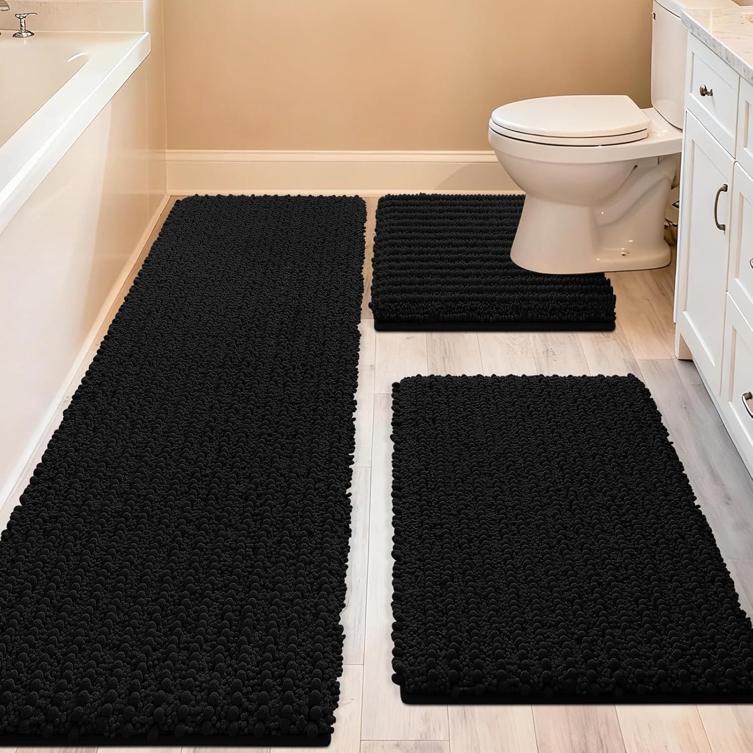 Detalle de ACCUMTEK Upgrade Extra Large Bathroom Rug Set ⚙