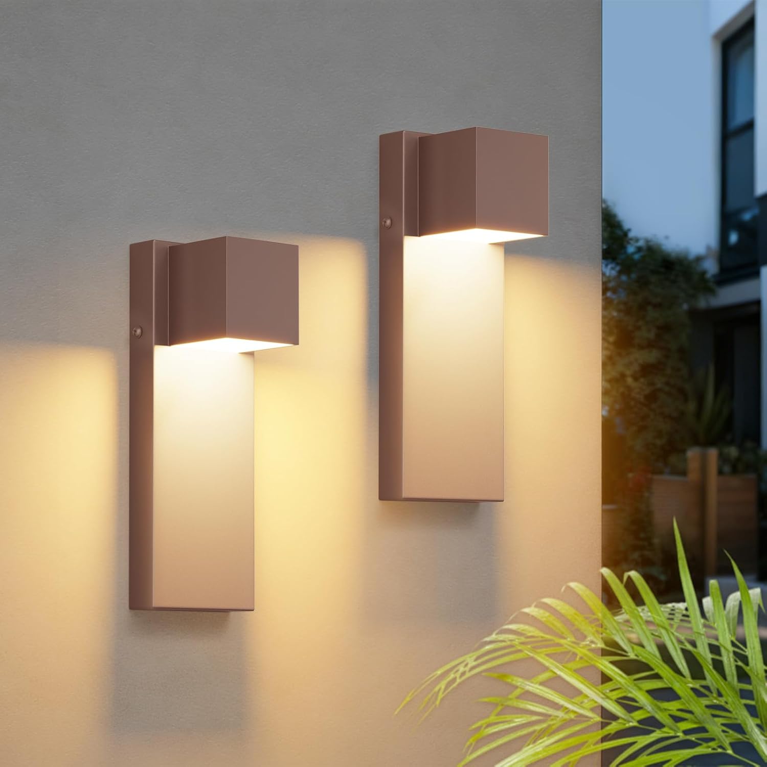 Detalle de K-Bright LED applique da esterno 16W 3000K, 2 pezzi 🛋
