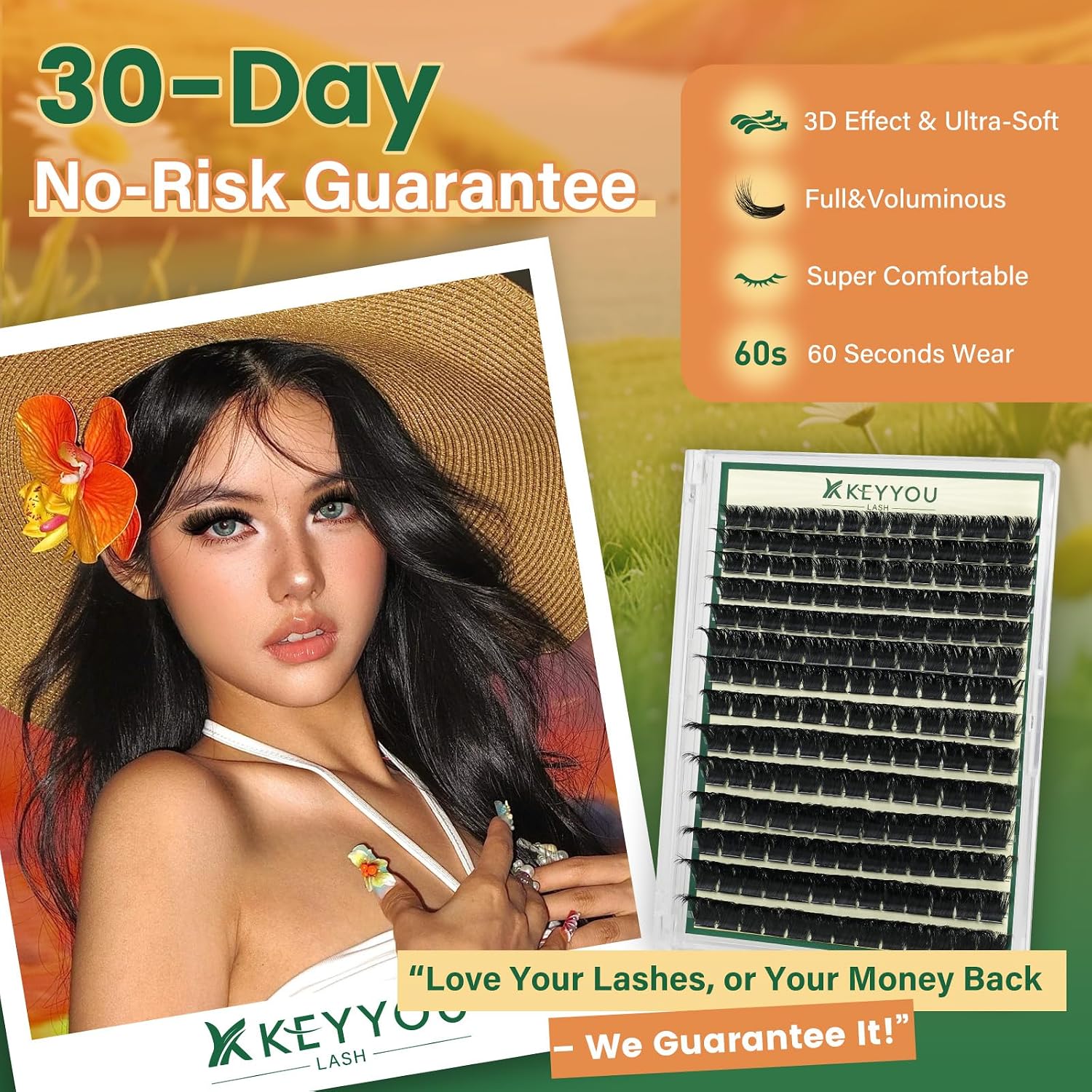 Detalle 2 de KEYYOU Lash Cluster Kit 9–18 Mix