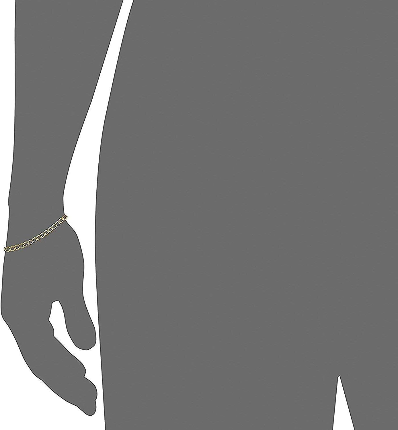 Detalle de Bracciale a maglia barbazzale in oro giallo 18 carati 750, unisex, larghezza 5,40 mm