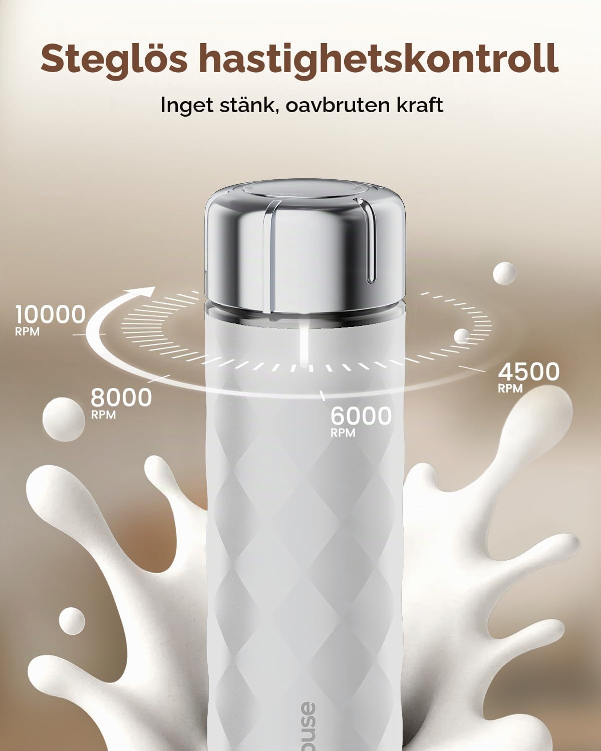 Detalle de Maestri House LunaFro 2.0 MHMF07 mjölkskummare med steglös hastighet
