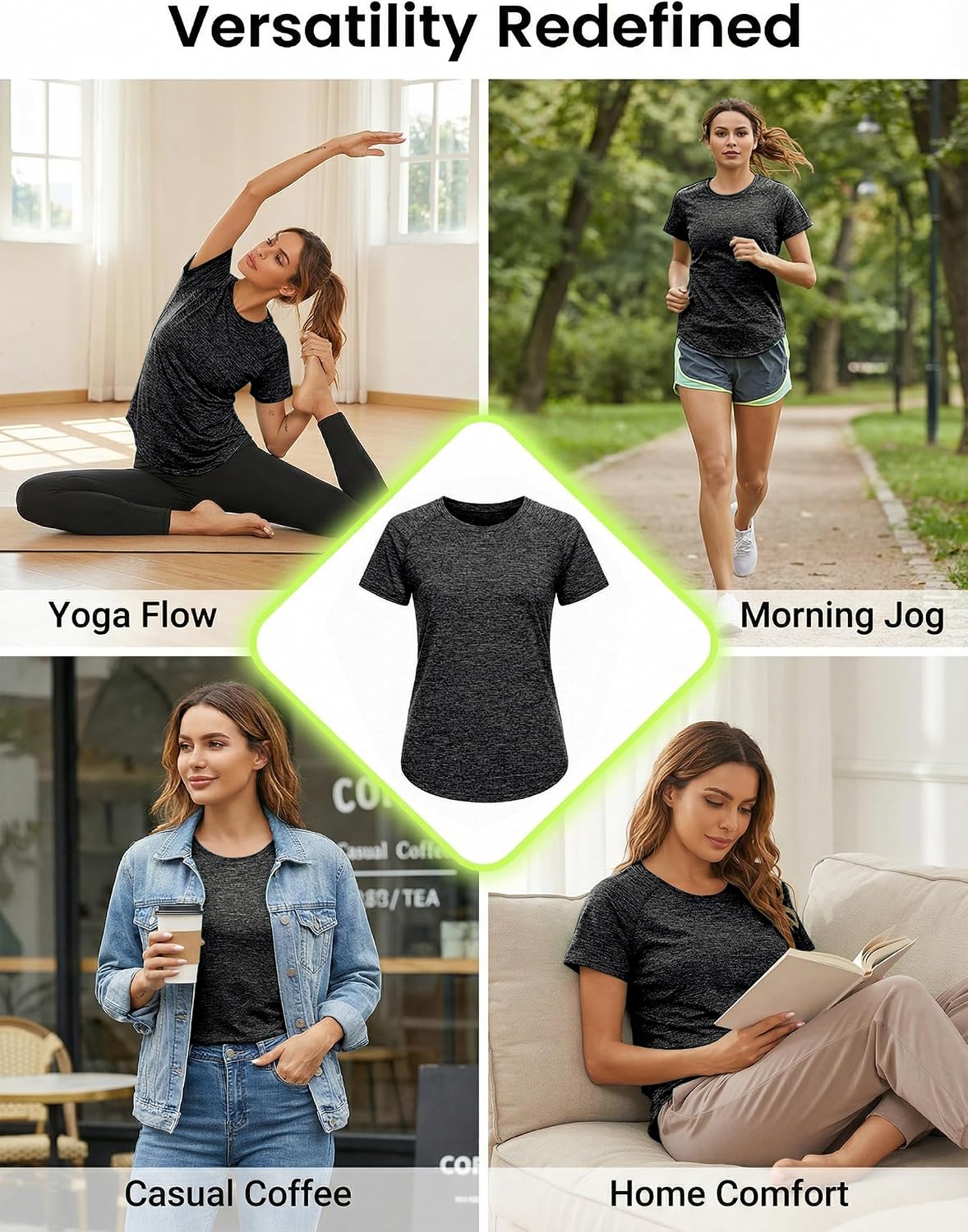 Thumbnail 1 de Wayleb Women's Quick Dry Sports T‑Shirt