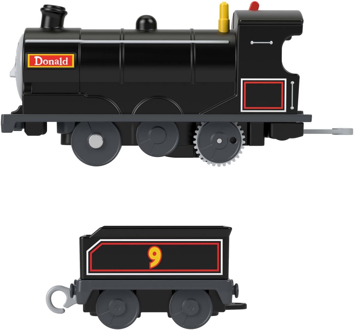 Detalle de Locomotive motorisée Donald Thomas et ses Amis avec wagon de marchandises (JBW21) – Fisher-Price