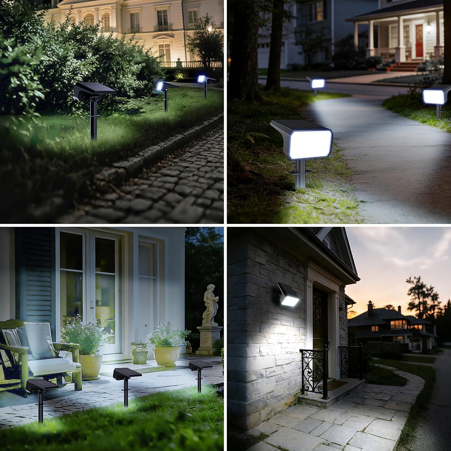 Thumbnail 6 de Fabrito SL-5051D Solar Spotlights, 8-Pack, 108 LEDs, 4 Modes, IP67