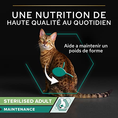Detalle de Purina Pro Plan Sterilised Nutrisavour Chat Adulte Bœuf – 10 sachets de 85 g