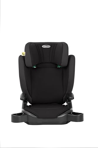 Detalle de Graco Junior Maxi i-Size R129 Kindersitz – ca. 3,5–12 Jahre, 100–150 cm, Gewicht ca. 3,4 kg, Midnight Schwarz