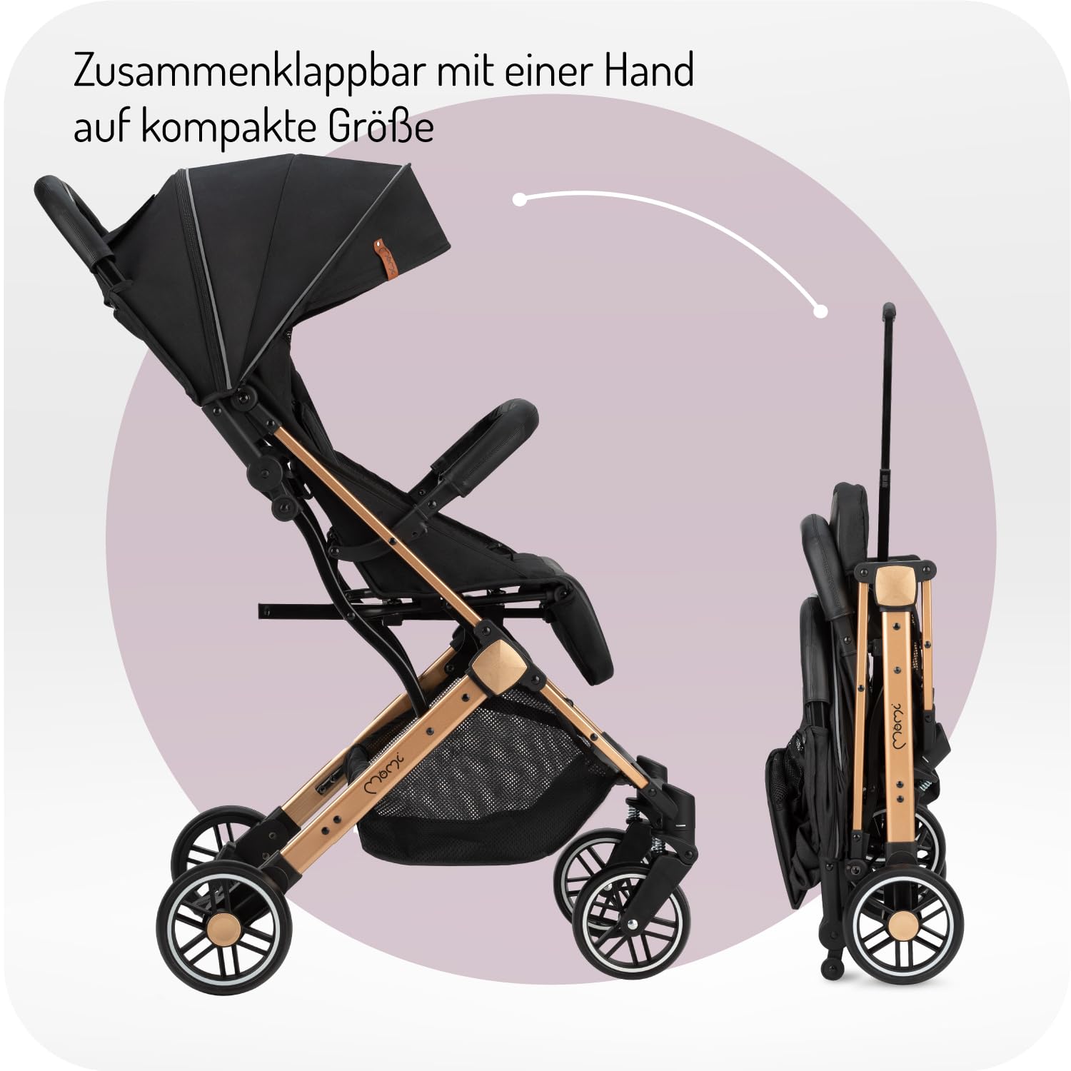Thumbnail 6 de MoMi ESTELLE Reise-Buggy klein & leicht, zusammenklappbar bis 15 kg (ab 6 Monaten)