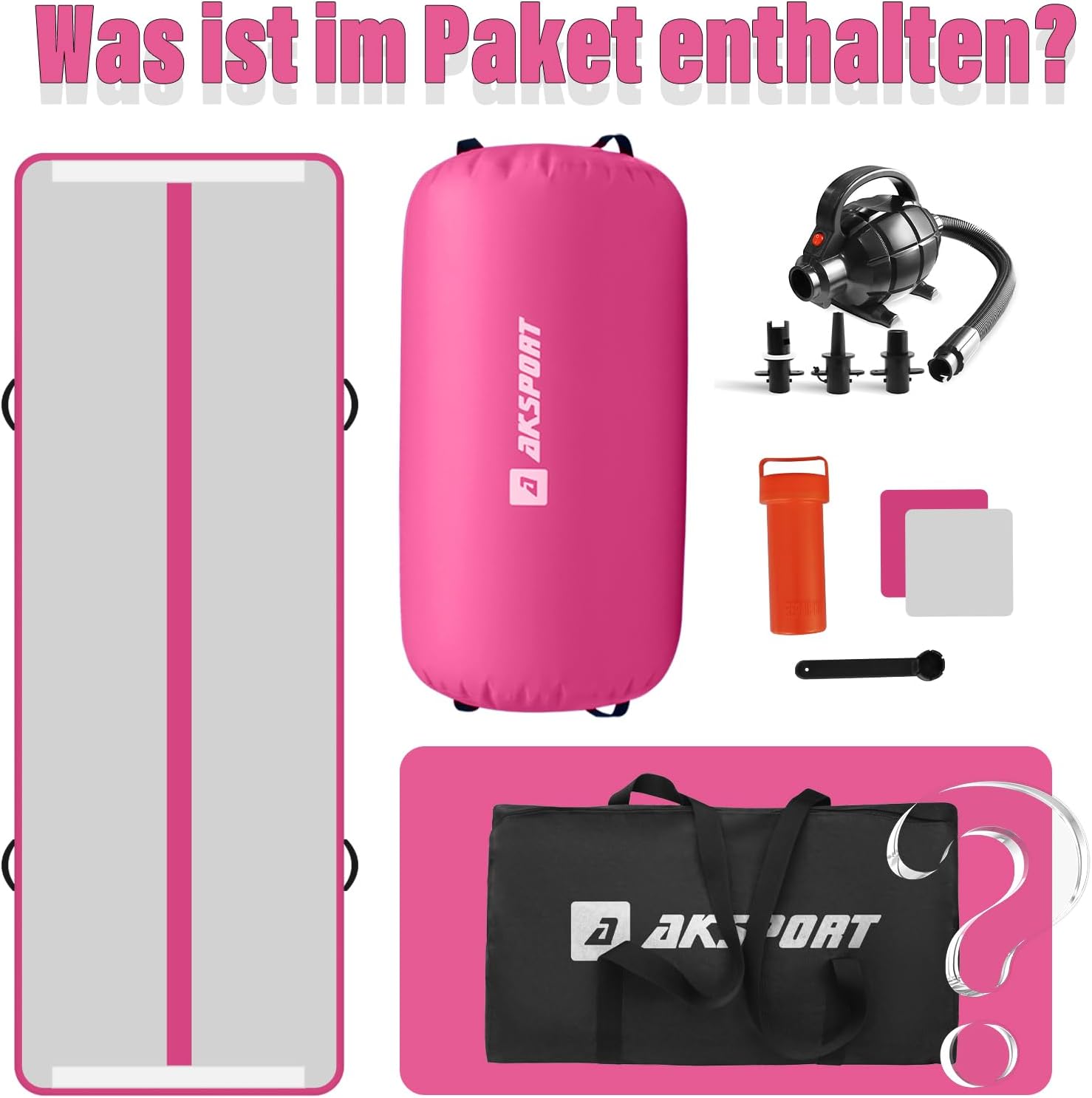 Thumbnail 5 de AKSPORT Airtrack 3 m mit Luftpumpe